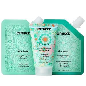NIB - Amika The Kure Strength Repair Trial Size - Three Pieces.